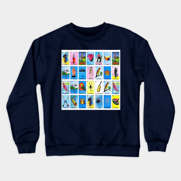 Mexican Lotery Crewneck Sweatshirt by Sauher